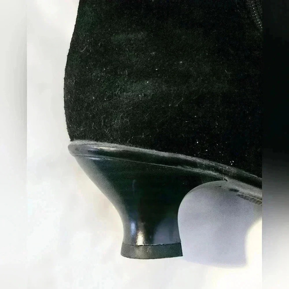 La Canadienne women  Suede Leather Ankle Boots Lightweight Soft 7US Black Zipper - Picture 5 of 10